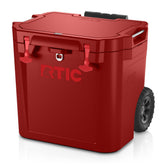 45 QT Ultra-Tough Wheeled Cooler Black Cherry | Rtic Hard Coolers|Clearance