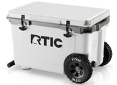 52 QT Ultra-Light Wheeled Cooler White & Grey | Rtic Hard Coolers|Clearance