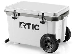 52 QT Ultra-Light Wheeled Cooler White & Grey | Rtic Hard Coolers|Clearance