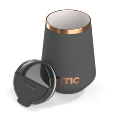12oz Happy Hour Wine Tumbler Light Black | Rtic Drinkware
