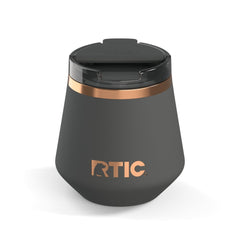 8oz Happy Hour Lowball Tumbler Light Black | Rtic Drinkware