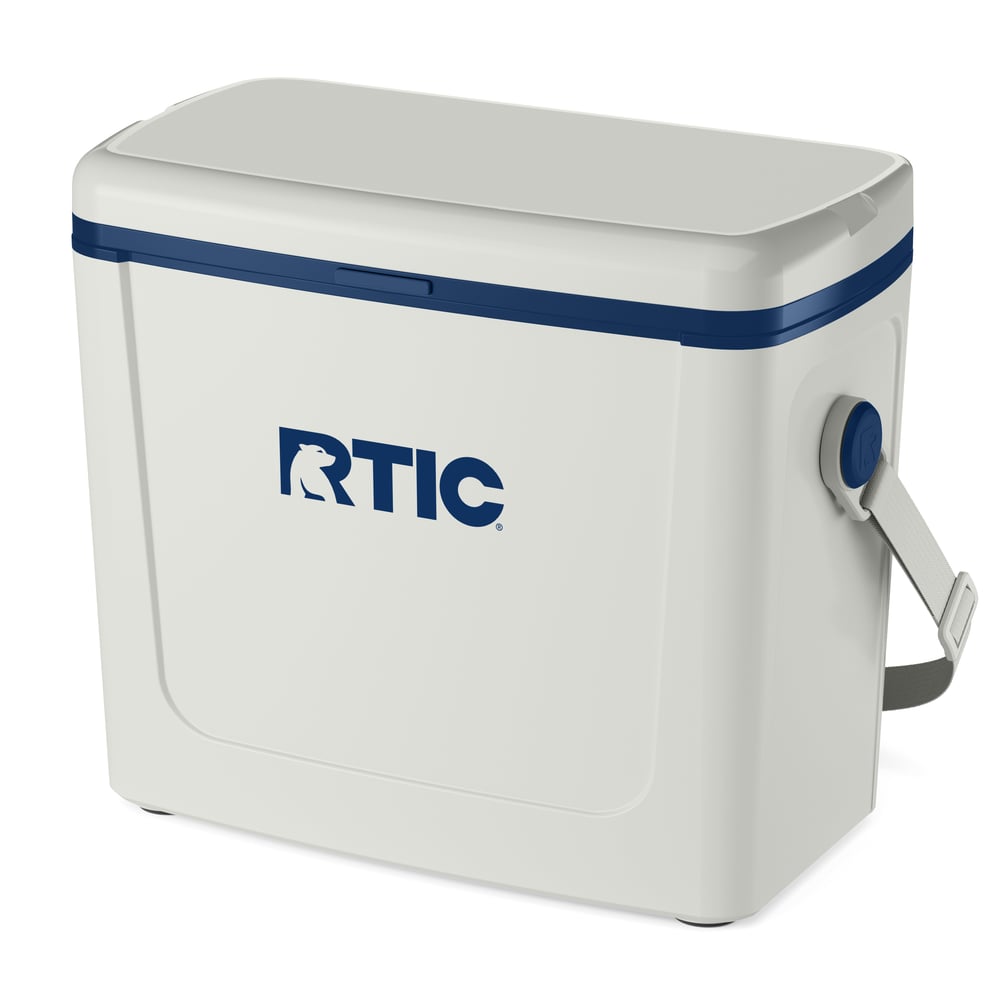 16 QT Road Trip Cooler Cool Grey & Navy | Rtic Hard Coolers|Clearance