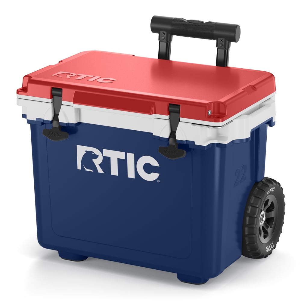 22 QT Ultra-Light Wheeled Cooler Patriot | Rtic Hard Coolers|Clearance
