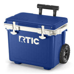 22 QT Ultra-Light Wheeled Cooler Cobalt & White | Rtic Hard Coolers|Clearance