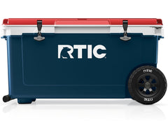 72 QT Ultra-Light Wheeled Cooler Patriot | Rtic Hard Coolers