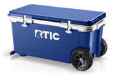 72 QT Ultra-Light Wheeled Cooler Cobalt & White | Rtic Hard Coolers