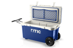 72 QT Ultra-Light Wheeled Cooler Cobalt & White | Rtic Hard Coolers