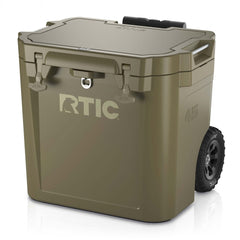 45 QT Ultra-Tough Wheeled Cooler Olive | Rtic Hard Coolers|Clearance