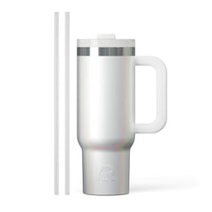 Road Trip Tumbler White Glitter | Rtic Drinkware|Clearance
