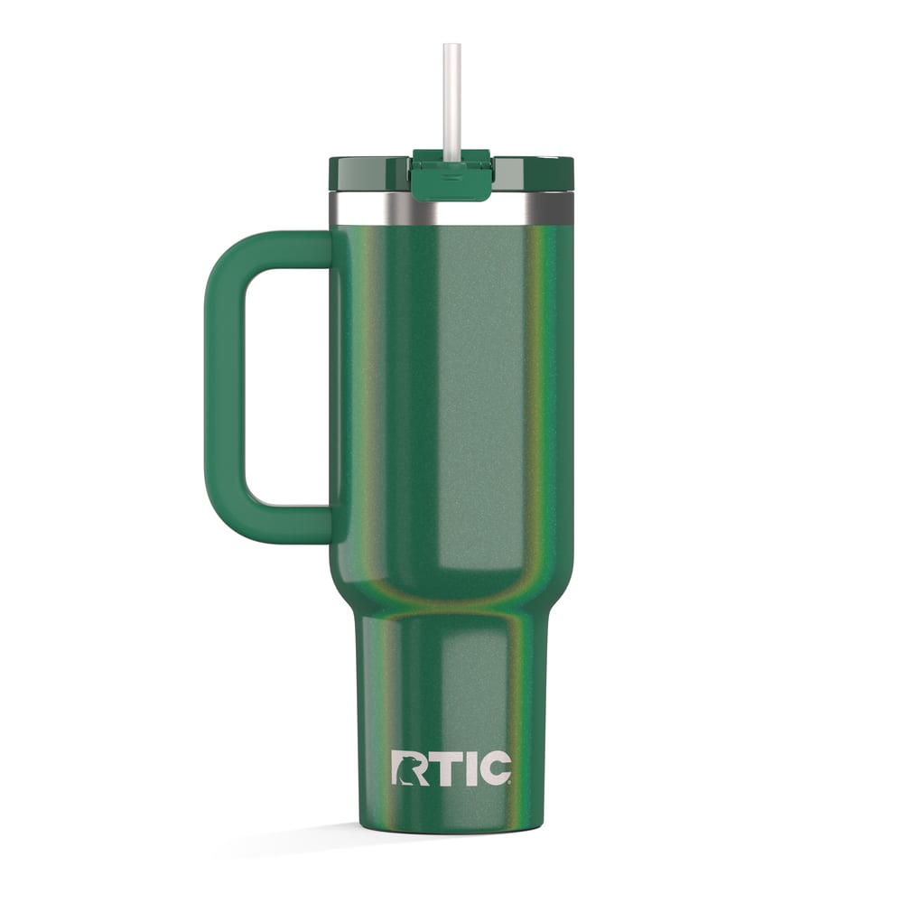 Road Trip Tumbler Pine Tree Glitter | Rtic Drinkware|Clearance
