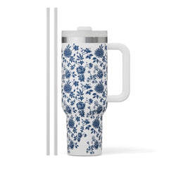 Road Trip Tumbler Blue Bouquet | Rtic Drinkware|Clearance