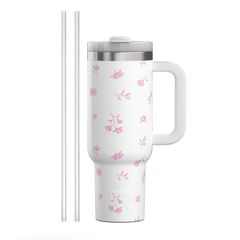 Road Trip Tumbler Pink Magnolias | Rtic Drinkware|Clearance