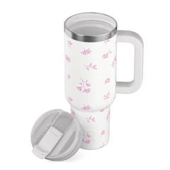Road Trip Tumbler Pink Magnolias | Rtic Drinkware|Clearance