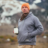 Water-Repellent Pullover Hoodie - Athletic Fit Gray Stone | Rtic Gear|Clearance