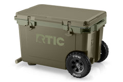 52 QT Ultra-Light Wheeled Cooler Olive | Rtic Hard Coolers|Clearance