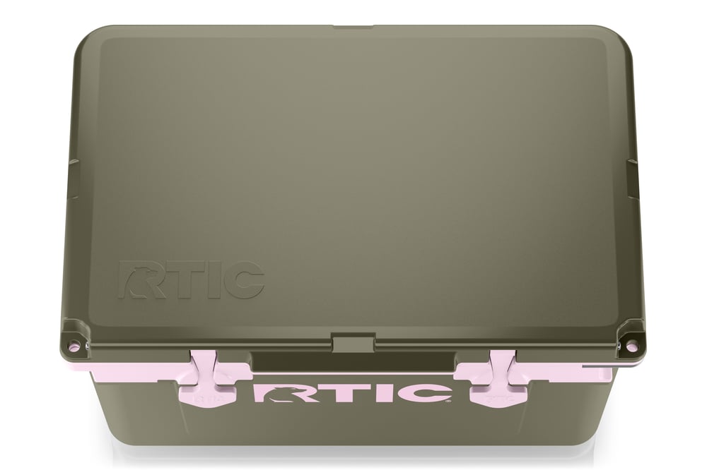 32 QT Ultra-Light Cooler Olive/Pale Pink | Rtic Hard Coolers|Clearance