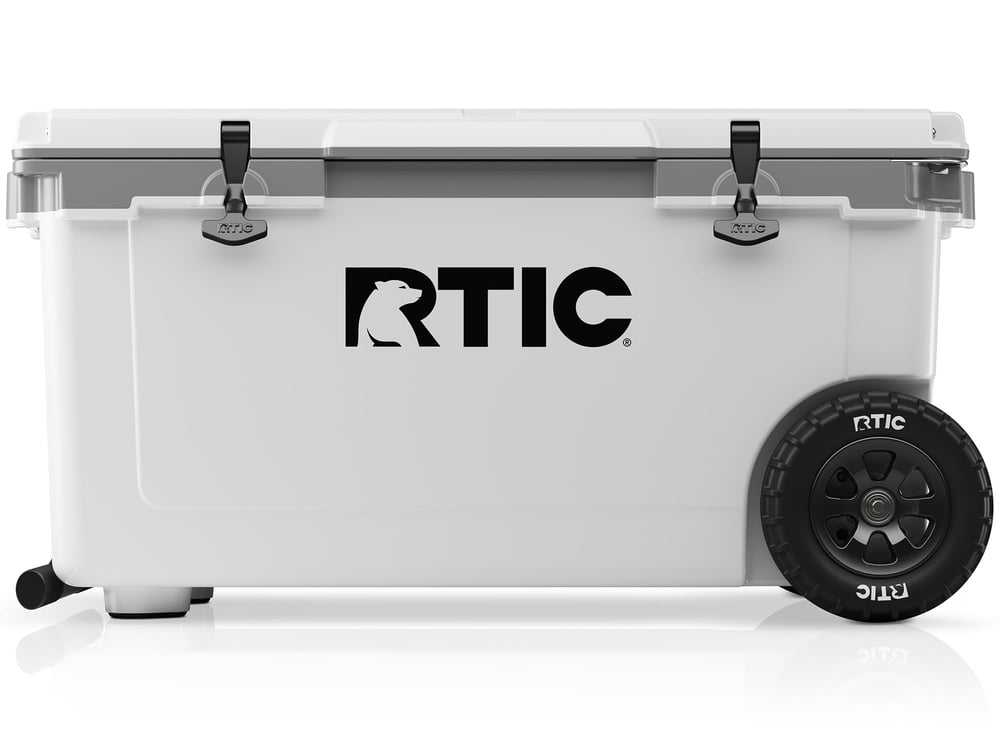 72 QT Ultra-Light Wheeled Cooler White & Grey | Rtic Hard Coolers