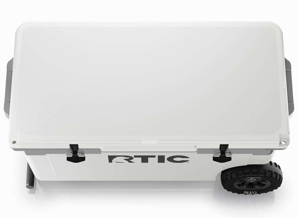 72 QT Ultra-Light Wheeled Cooler White & Grey | Rtic Hard Coolers