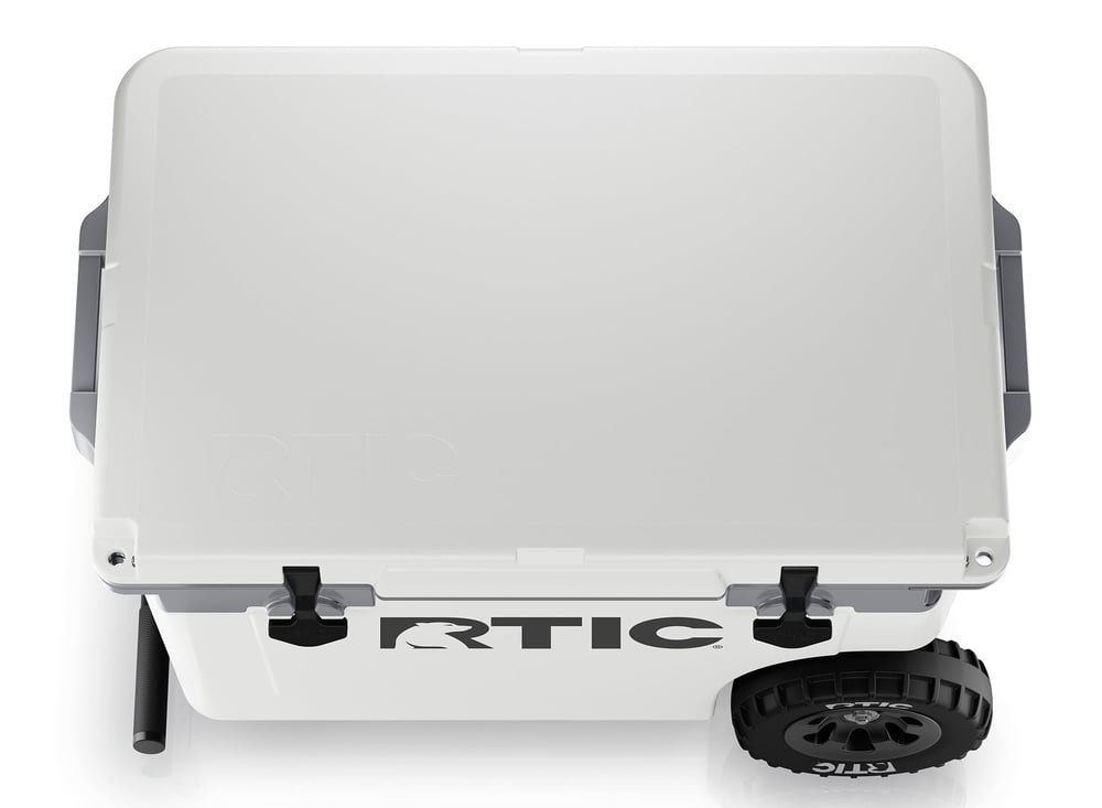52 QT Ultra-Light Wheeled Cooler White & Grey | Rtic Hard Coolers|Clearance