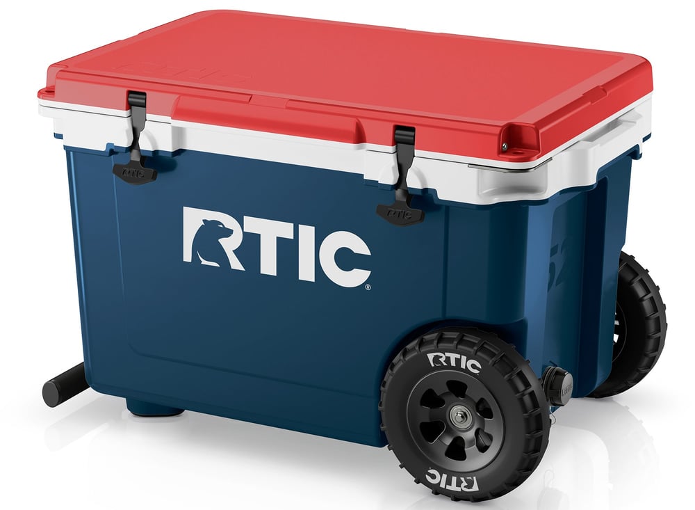 52 QT Ultra-Light Wheeled Cooler Patriot | Rtic Hard Coolers|Clearance