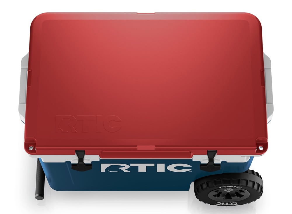 52 QT Ultra-Light Wheeled Cooler Patriot | Rtic Hard Coolers|Clearance