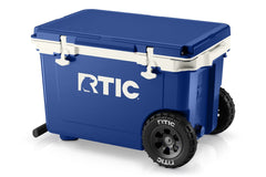 52 QT Ultra-Light Wheeled Cooler Cobalt & White | Rtic Hard Coolers|Clearance