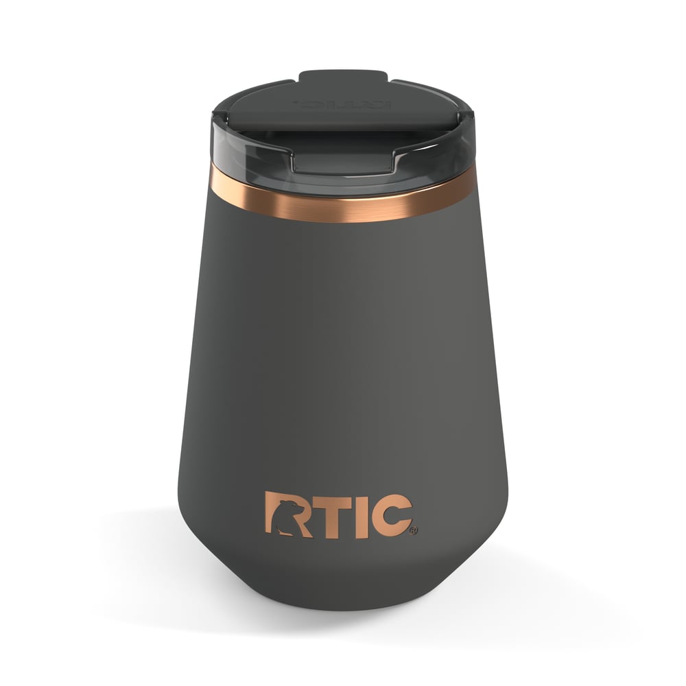 12oz Happy Hour Wine Tumbler Light Black | Rtic Drinkware