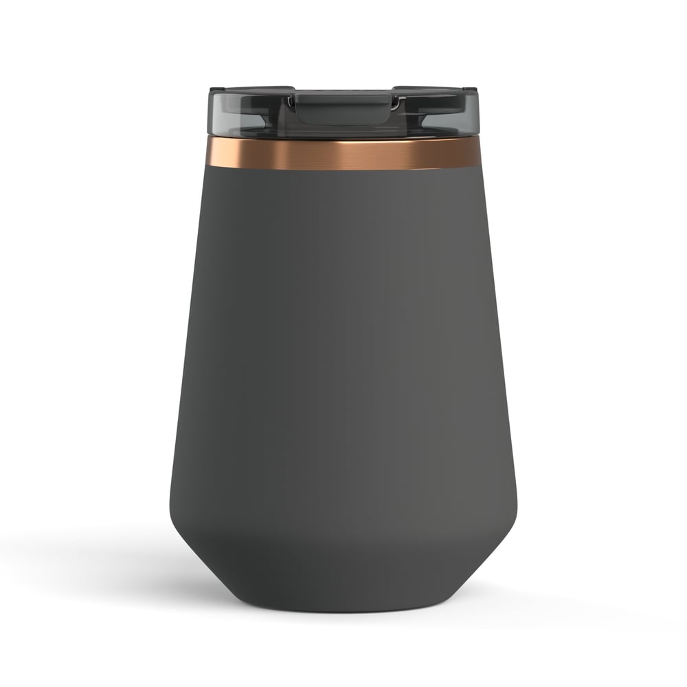 12oz Happy Hour Wine Tumbler Light Black | Rtic Drinkware