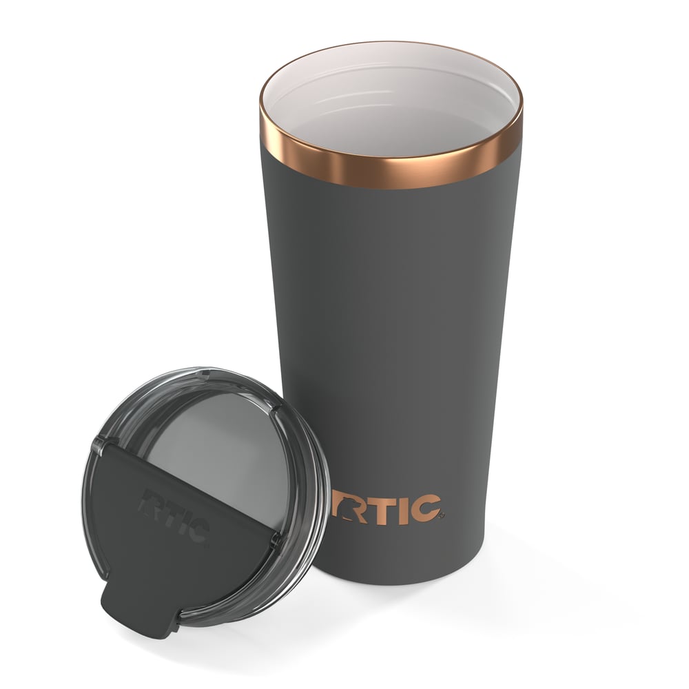 18oz Happy Hour Pint Tumbler Light Black | Rtic Drinkware