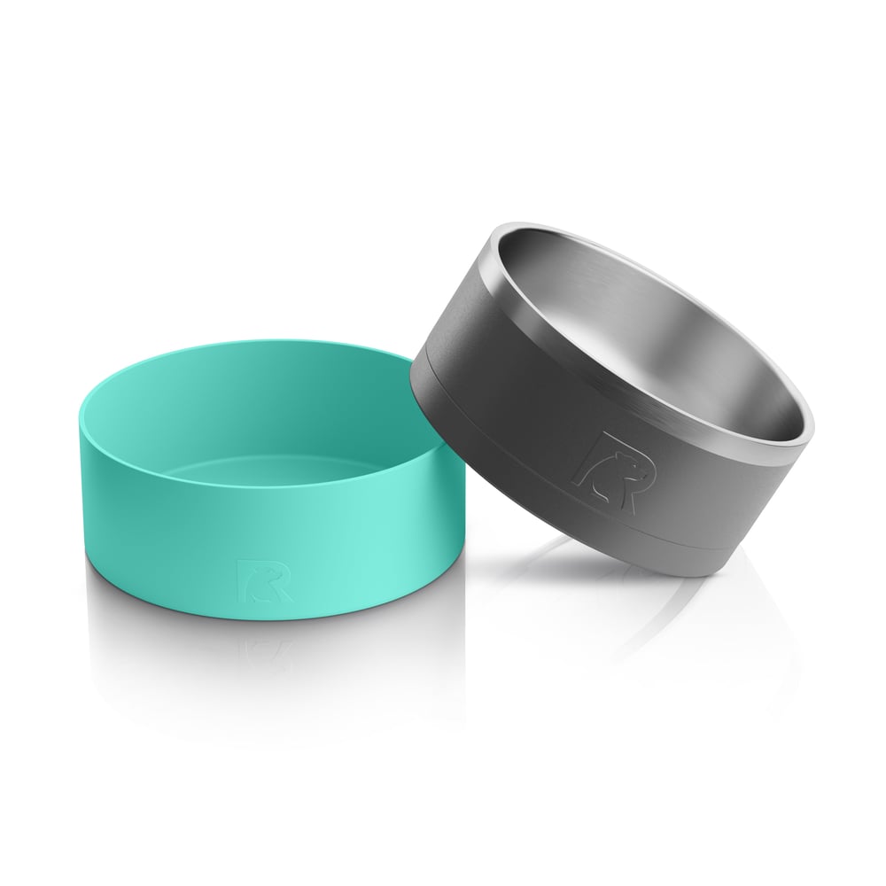 3-In-1 Dog Bowl Graphite & Sea Glass | Rtic Drinkware|Clearance