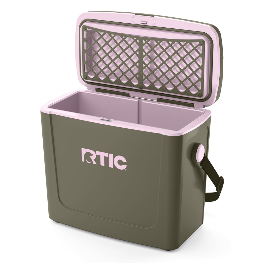 16 QT Road Trip Cooler Olive/Pale Pink | Rtic Hard Coolers|Clearance