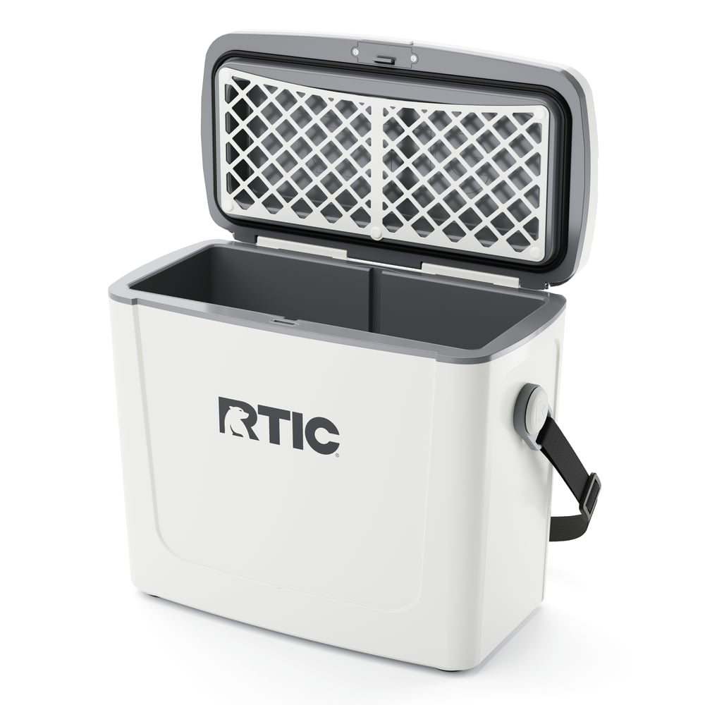 16 QT Road Trip Cooler White & Grey | Rtic Hard Coolers|Clearance