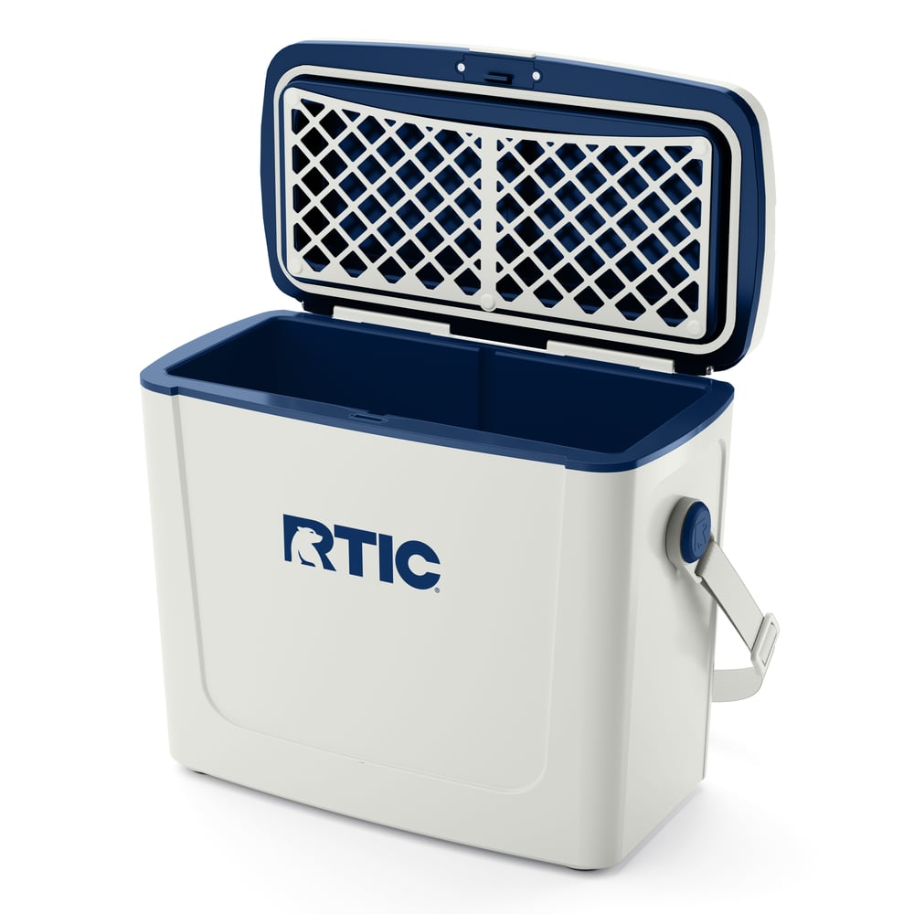 16 QT Road Trip Cooler Cool Grey & Navy | Rtic Hard Coolers|Clearance