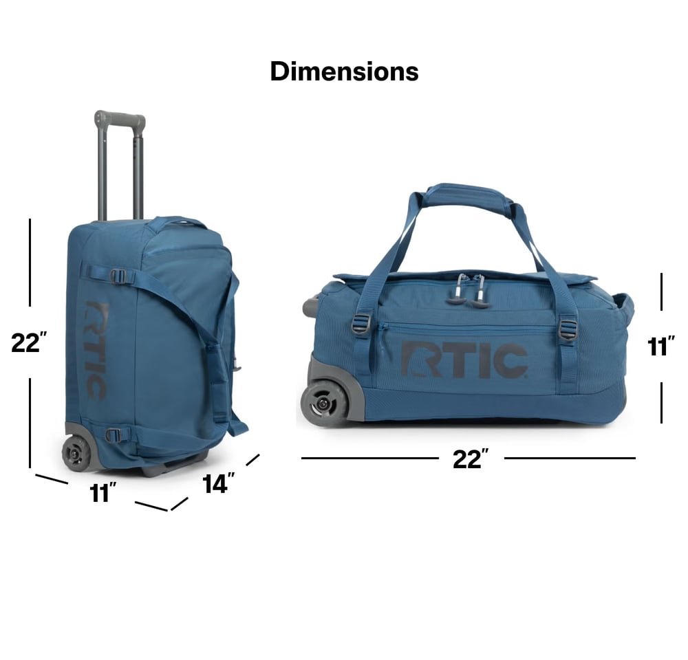 Road Trip Rolling Duffle Bag Storm | Rtic Bags|Clearance
