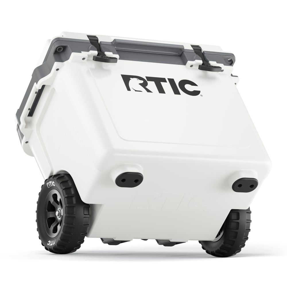 22 QT Ultra-Light Wheeled Cooler White & Grey | Rtic Hard Coolers|Clearance