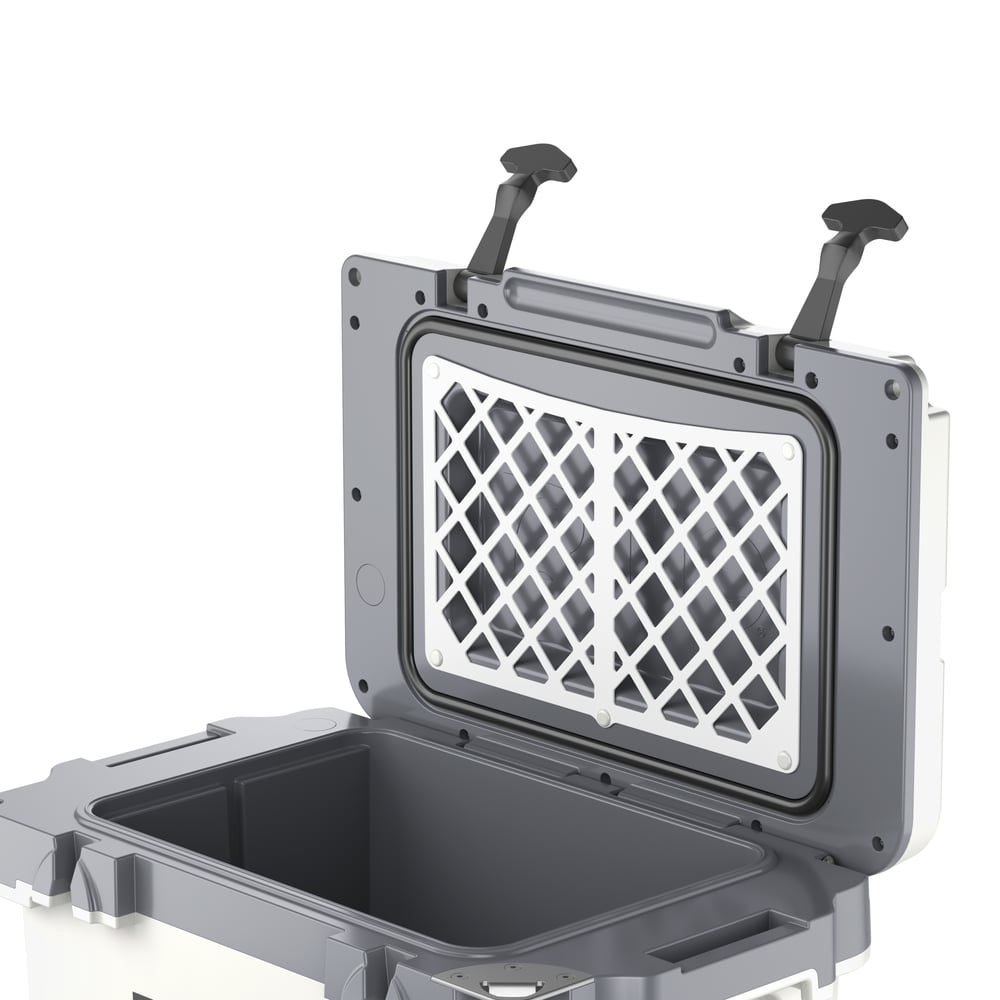 22 QT Ultra-Light Wheeled Cooler White & Grey | Rtic Hard Coolers|Clearance