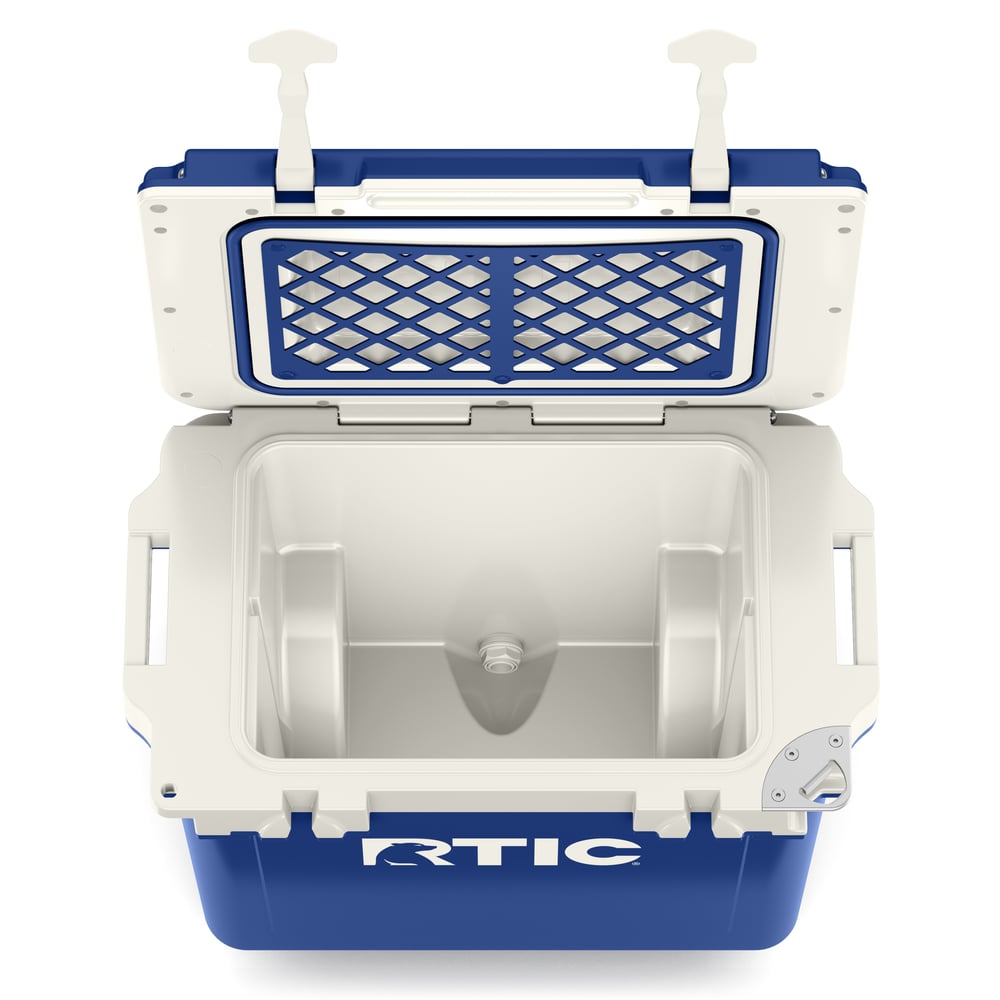 22 QT Ultra-Light Wheeled Cooler Cobalt & White | Rtic Hard Coolers|Clearance