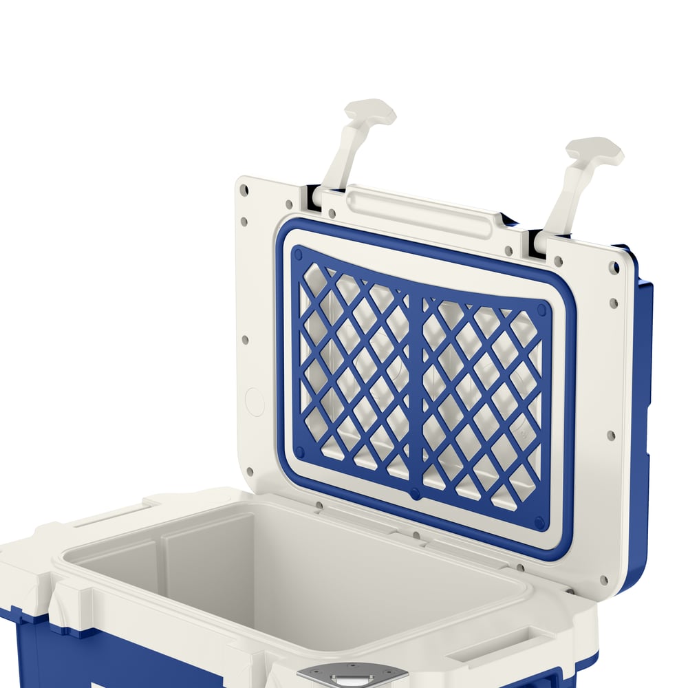 22 QT Ultra-Light Wheeled Cooler Cobalt & White | Rtic Hard Coolers|Clearance
