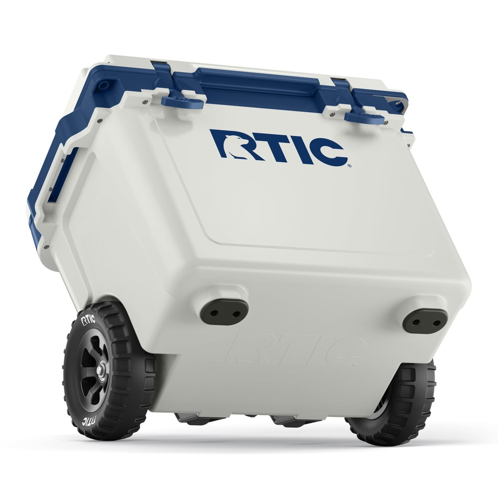 22 QT Ultra-Light Wheeled Cooler Cool Grey & Navy | Rtic Hard Coolers|Clearance