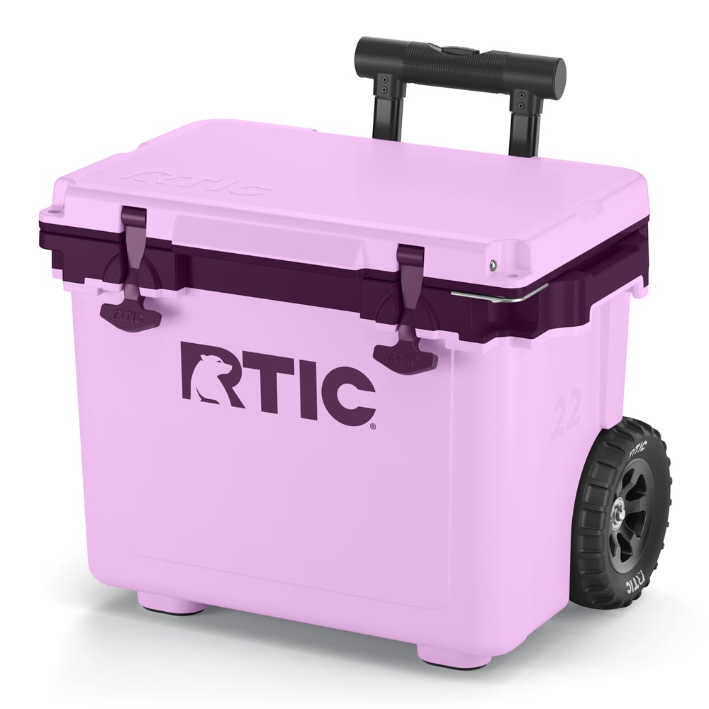 22 QT Ultra-Light Wheeled Cooler Lavender/Plum | Rtic Hard Coolers|Clearance