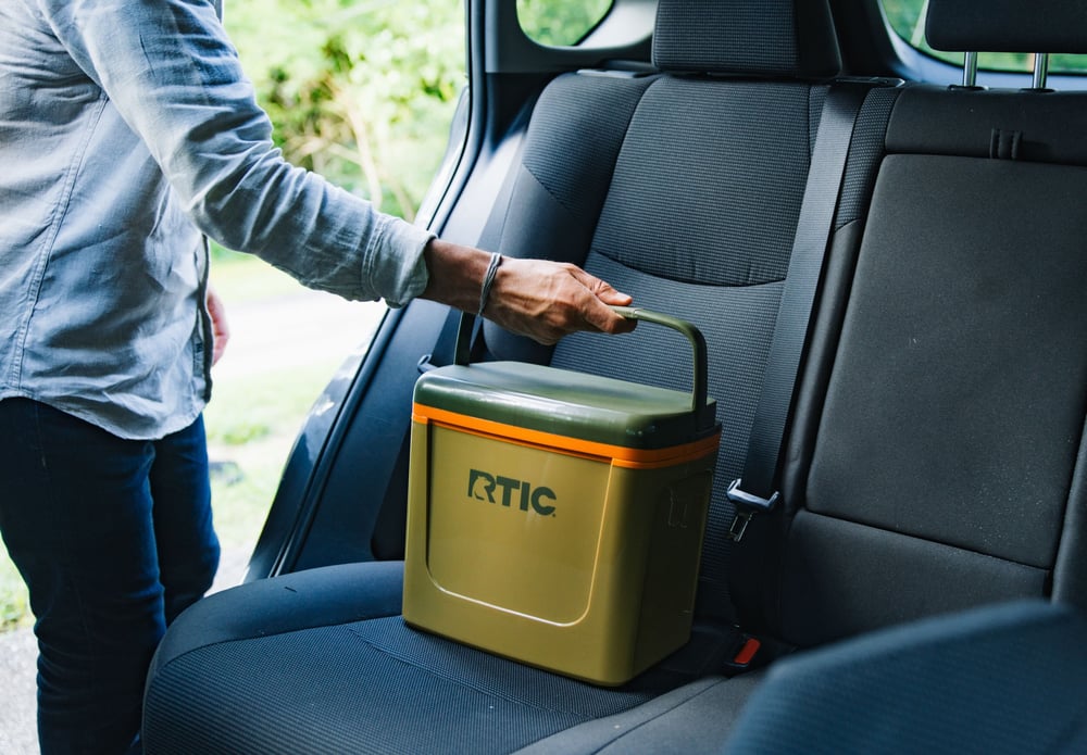 8 QT Road Trip Personal Cooler White & Grey | Rtic Hard Coolers|Gear|Clearance