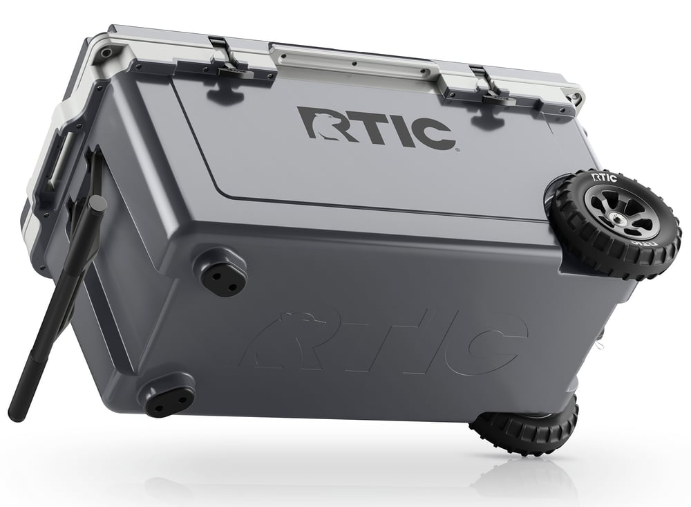 72 QT Ultra-Light Wheeled Cooler Dark Grey & Cool Grey | Rtic Hard Coolers