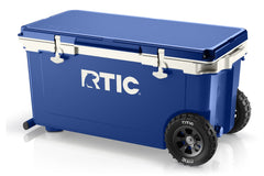72 QT Ultra-Light Wheeled Cooler Cobalt & White | Rtic Hard Coolers