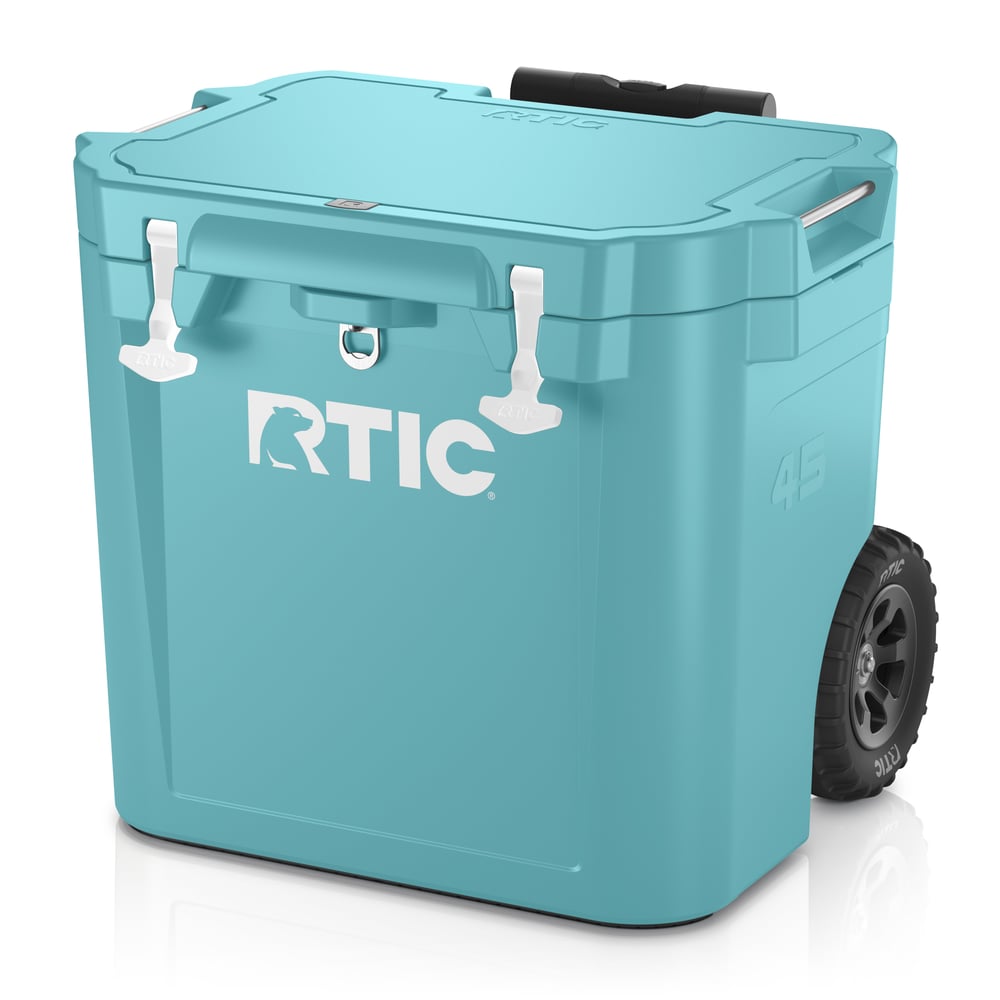 45 QT Ultra-Tough Wheeled Cooler Lagoon | Rtic Hard Coolers|Clearance