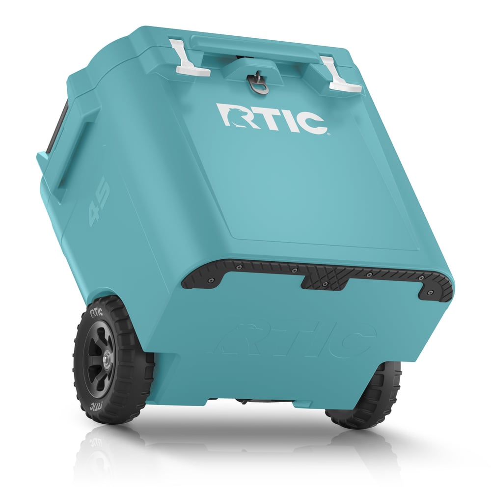 45 QT Ultra-Tough Wheeled Cooler Lagoon | Rtic Hard Coolers|Clearance