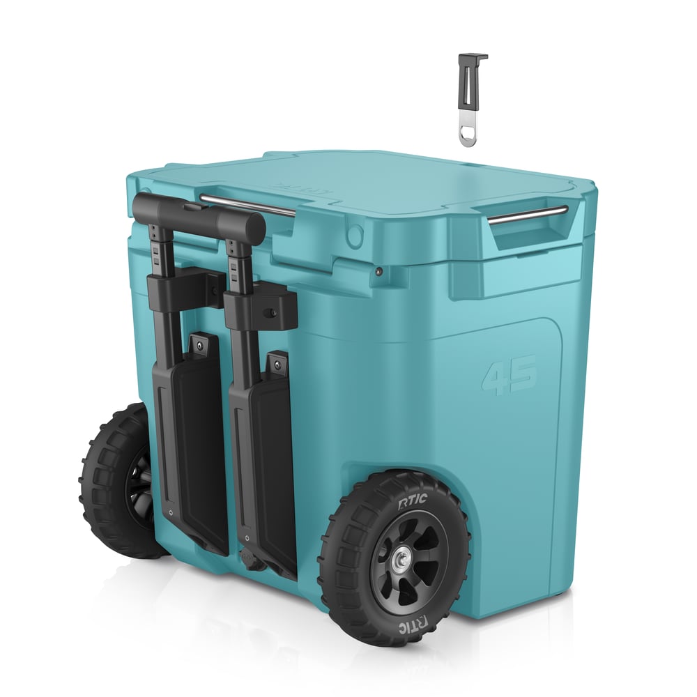 45 QT Ultra-Tough Wheeled Cooler Lagoon | Rtic Hard Coolers|Clearance