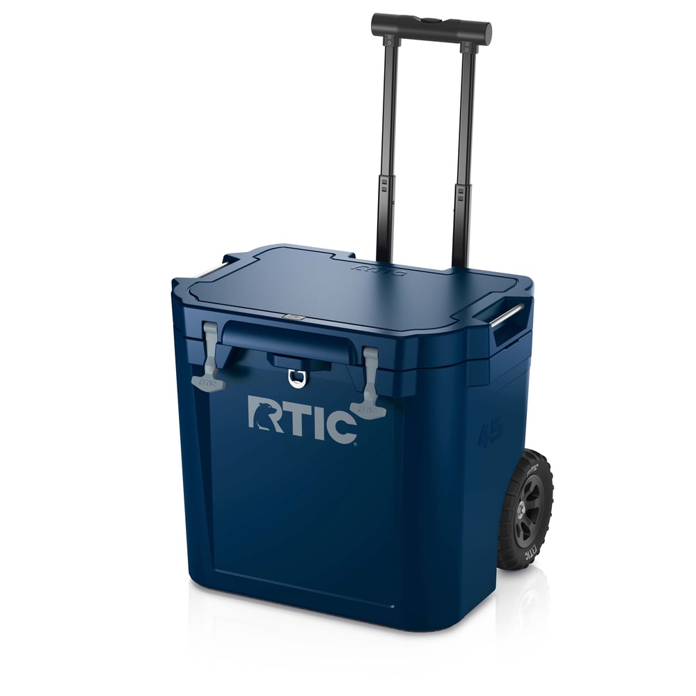 45 QT Ultra-Tough Wheeled Cooler Navy | Rtic Hard Coolers|Clearance