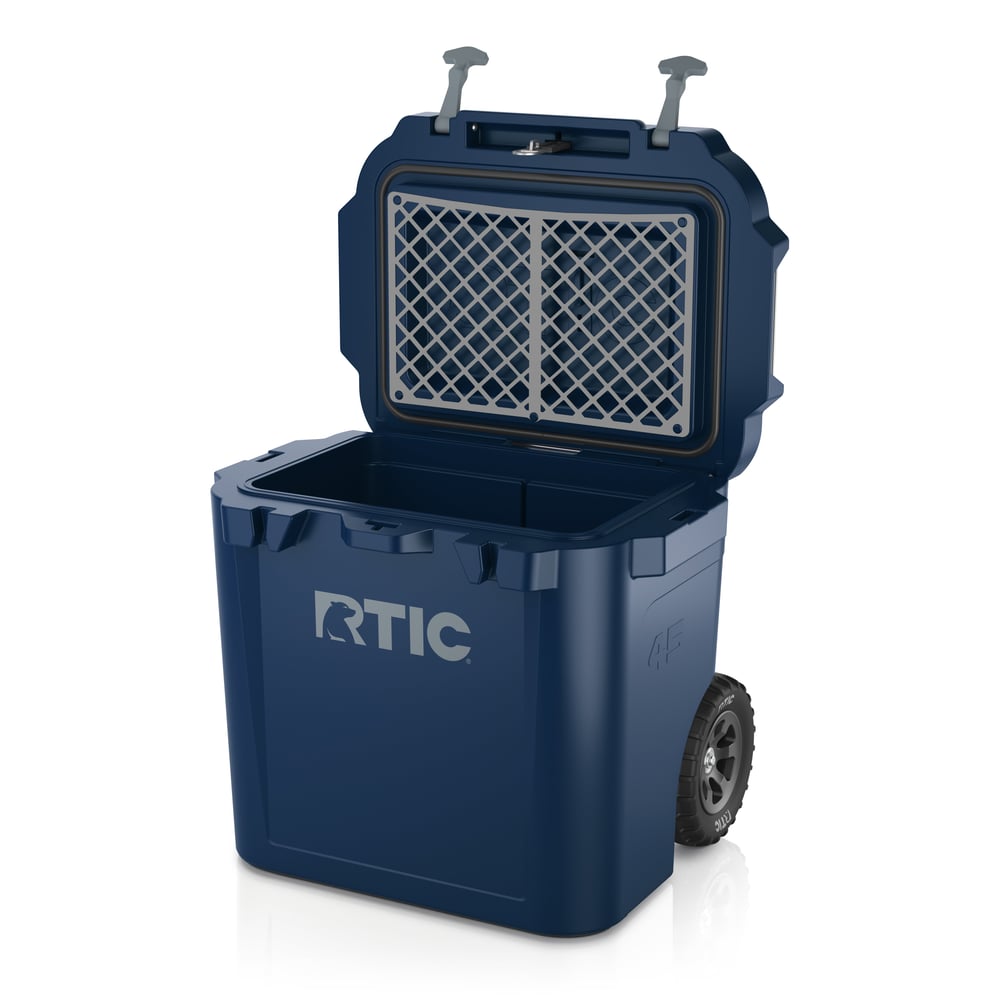 45 QT Ultra-Tough Wheeled Cooler Navy | Rtic Hard Coolers|Clearance