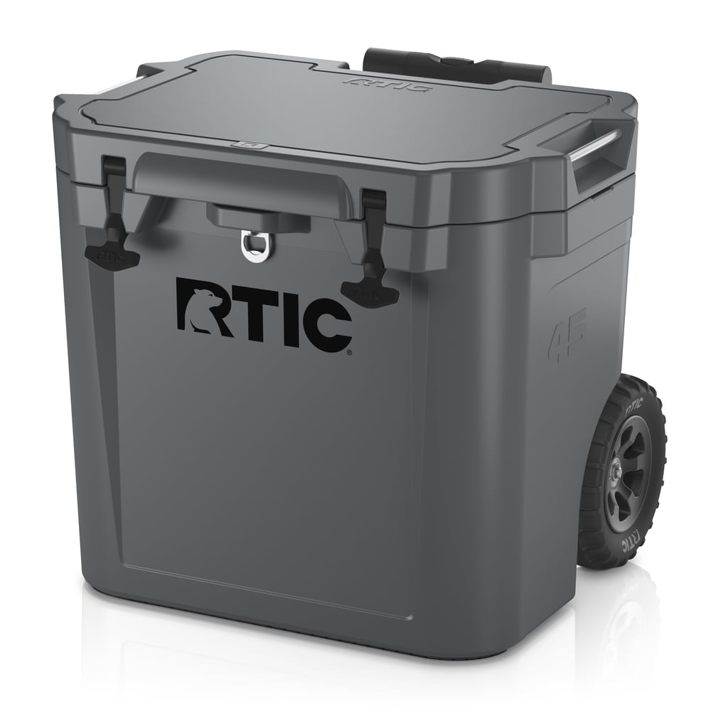 45 QT Ultra-Tough Wheeled Cooler Dark Grey | Rtic Hard Coolers|Clearance