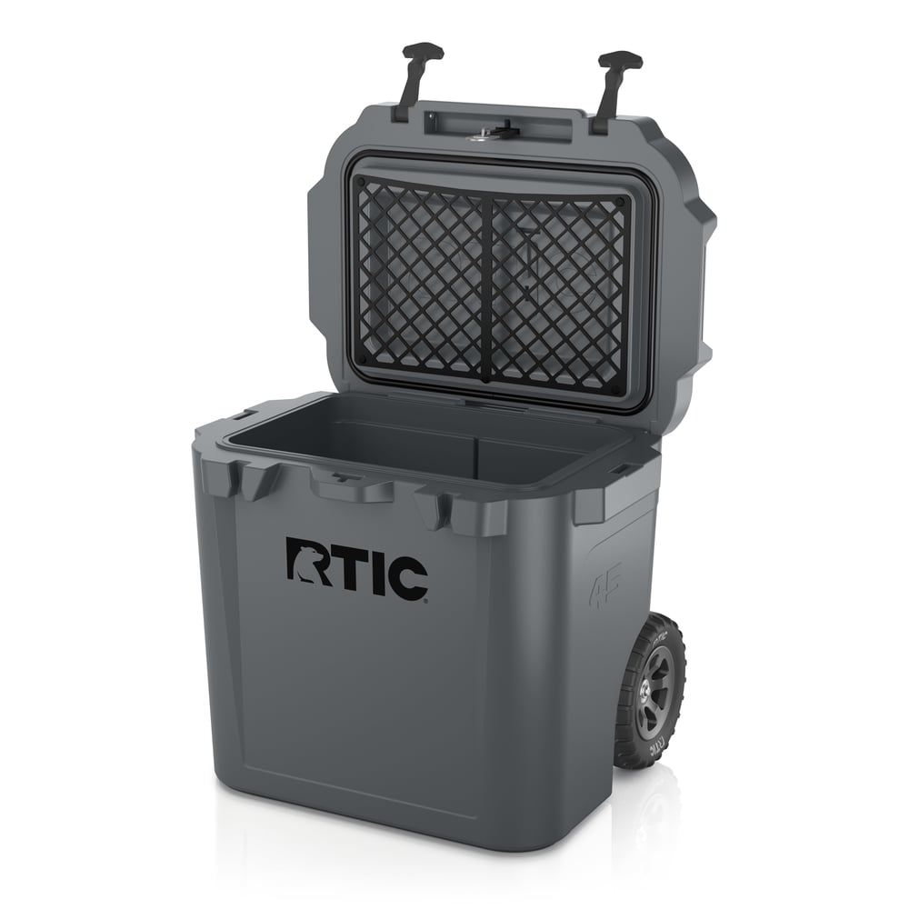 45 QT Ultra-Tough Wheeled Cooler Dark Grey | Rtic Hard Coolers|Clearance